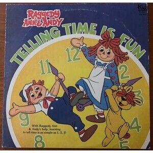 Vintage 1981 Raggedy Ann & Andy Telling Time is Fun Mint Condition LP
